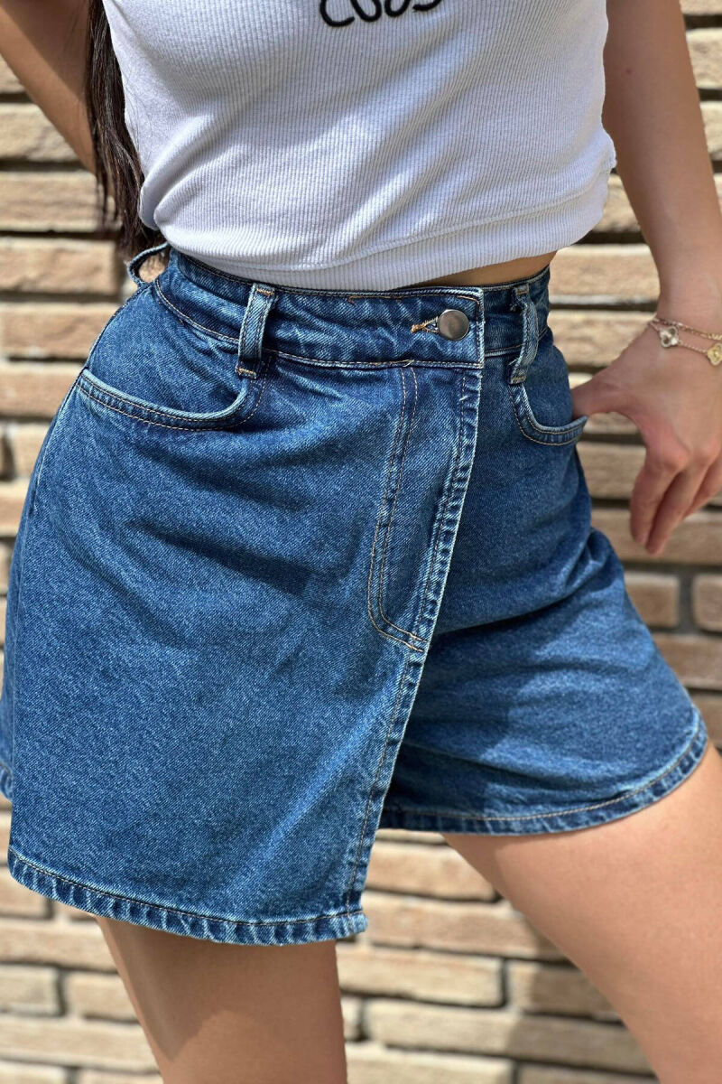 SHORT WOMAN JEANS BLUE/BLU - 4