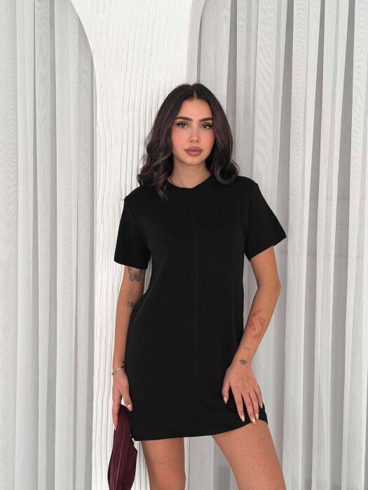 SHORT WOMEN DRESS IN BLACK COLOR - 2