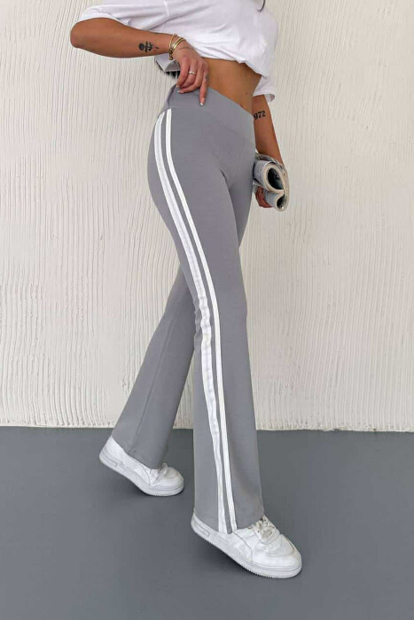 SIDE LINES SIMPLE WOMEN SWEATPANTS LIGHT GREY/GZ - 2