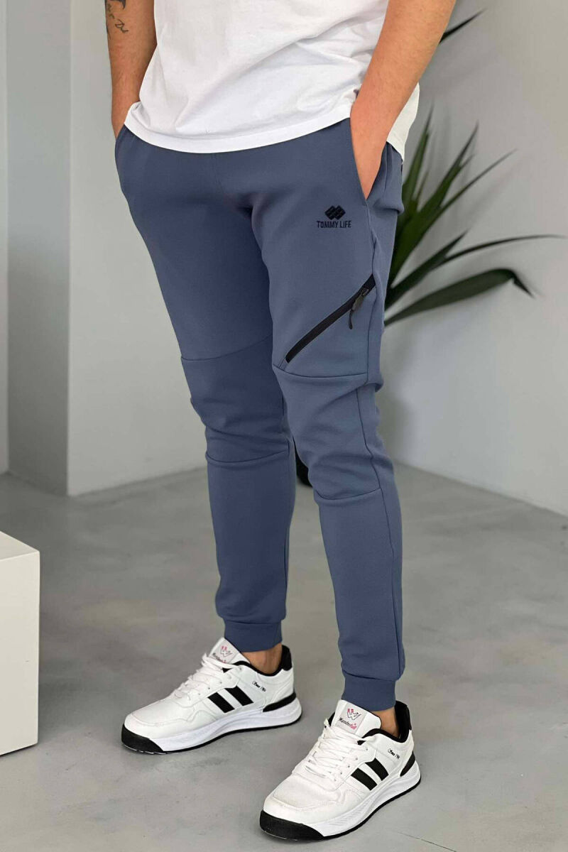 SIDE POCKET MEN SWEATPANTS IN LIGHTBLUE COLOR - 1