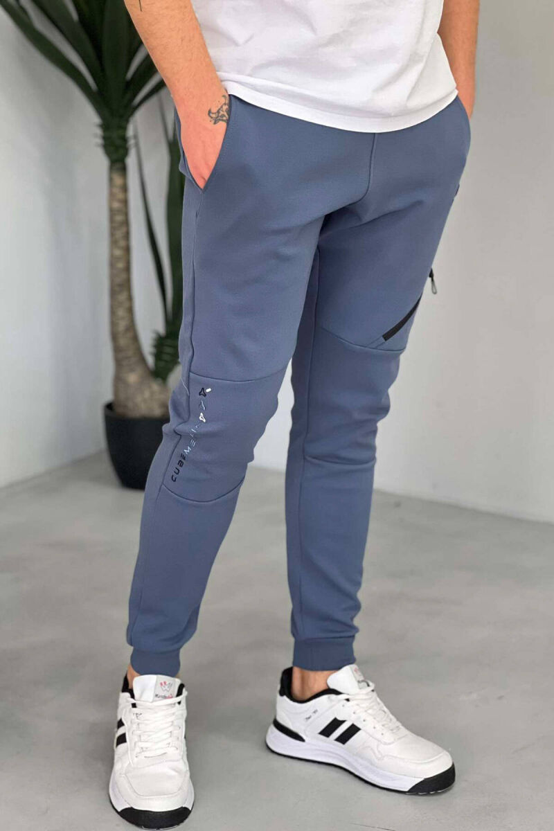SIDE POCKET MEN SWEATPANTS IN LIGHTBLUE COLOR - 4