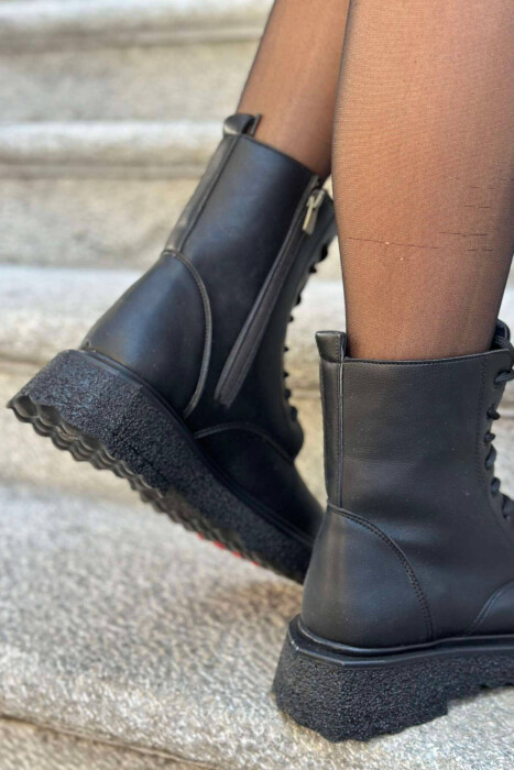 SIMPLE PLATFORM WOMAN ANKLE BOOTS BLACK/ E ZEZE - 4