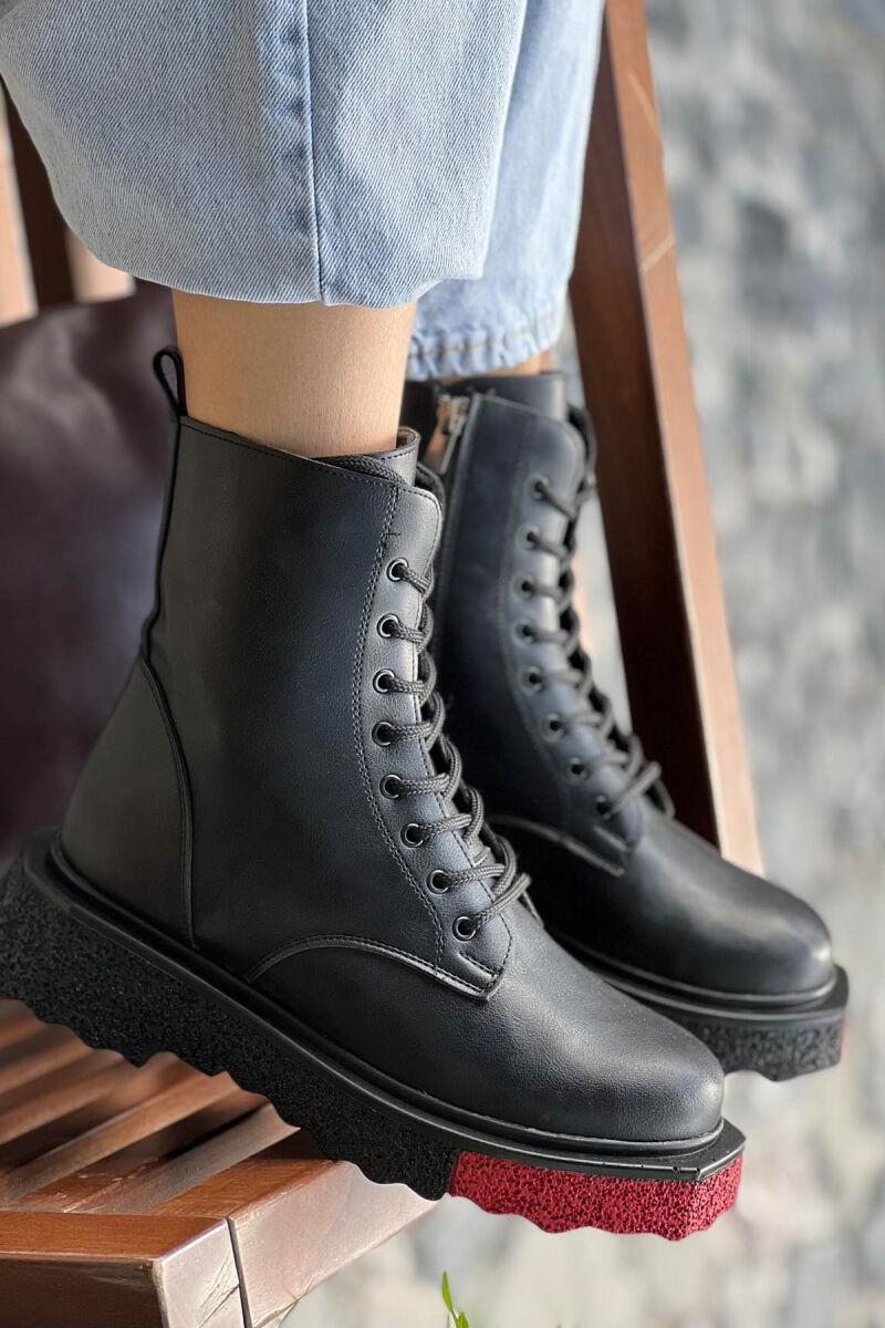 SIMPLE PLATFORM WOMAN ANKLE BOOTS BLACK/ E ZEZE - 3