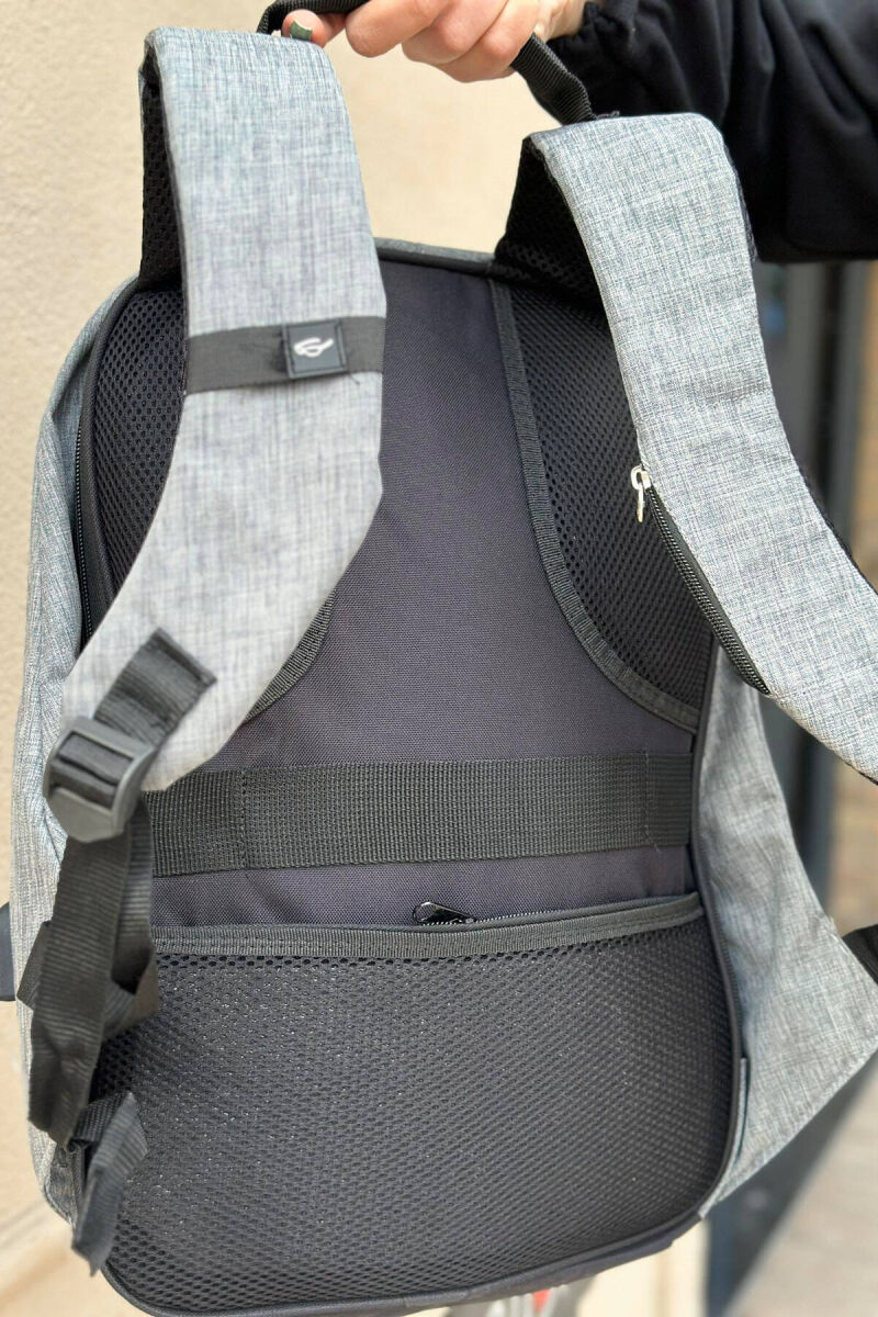 SIMPLE ZIPPER WOMAN BACKPACK GREY/GRI - 4