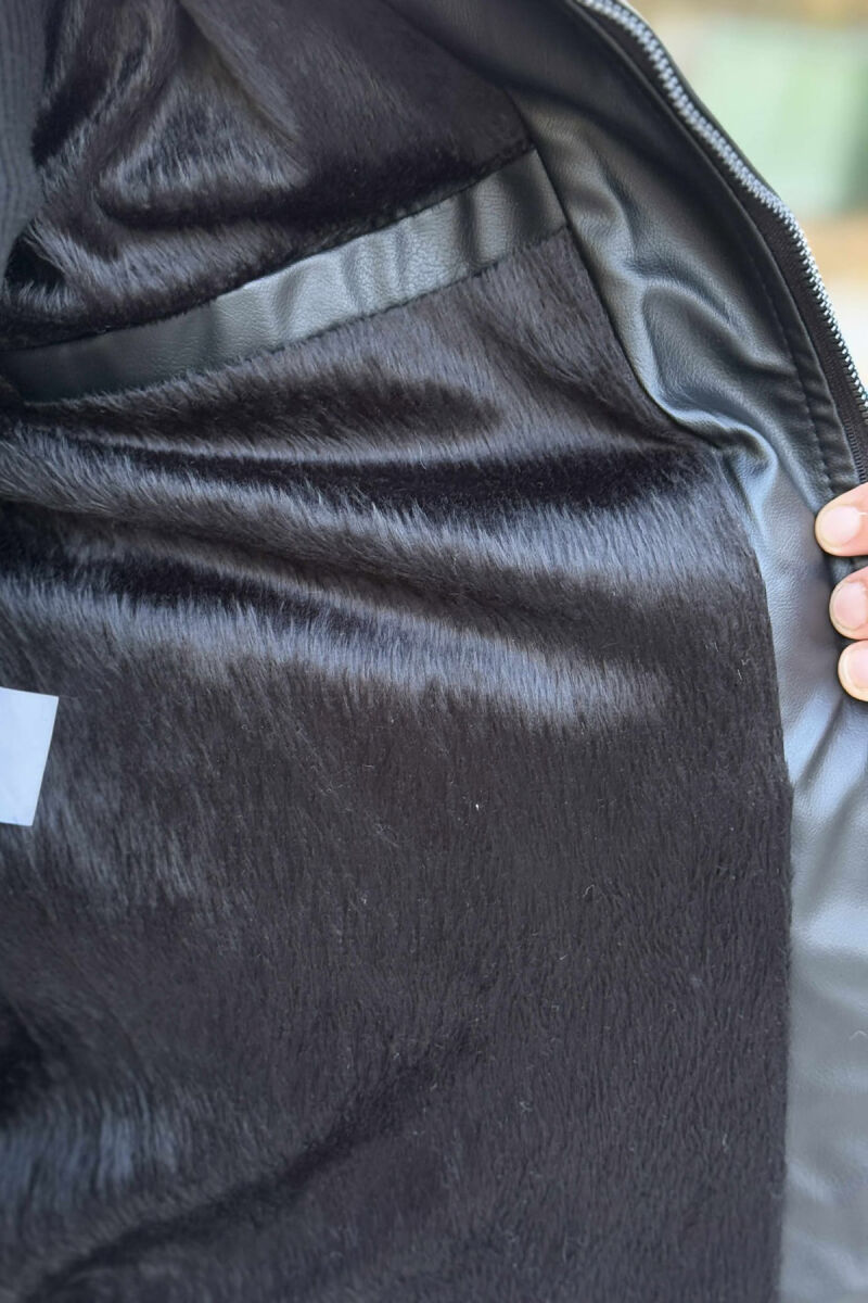 SIMPLE BIKER MEN JACKET BLACK/ E ZEZE - 3