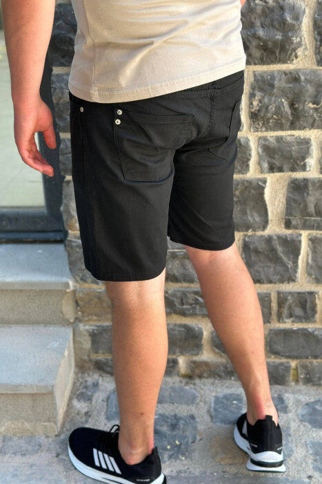 SIMPLE BLACK MAN SHORT JEANS BLACK/ E ZEZE - 2