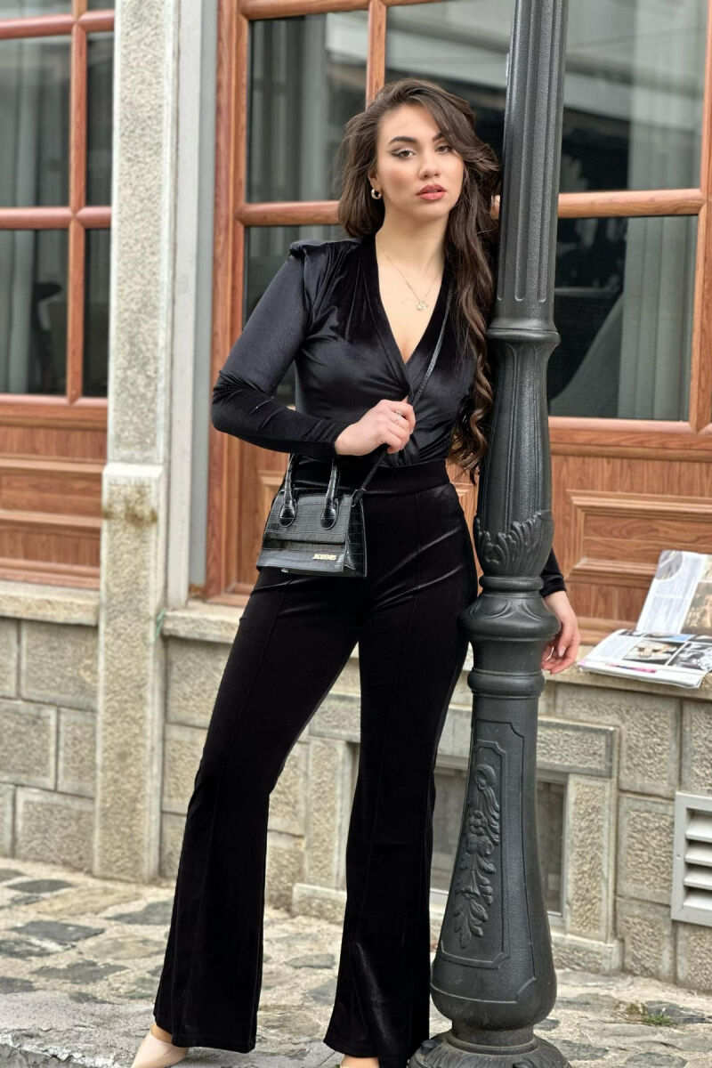 SIMPLE BODY AND PANTS WOMAN SUIT BLACK/ E ZEZE - 1