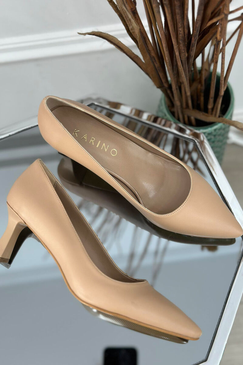 SIMPLE CLASSIC WOMAN HEELS BEIGE/BEZHE - 3