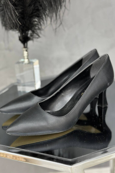 SIMPLE CLASSIC WOMAN HEELS BLACK/ E ZEZE - KLAUDIO FASHION
