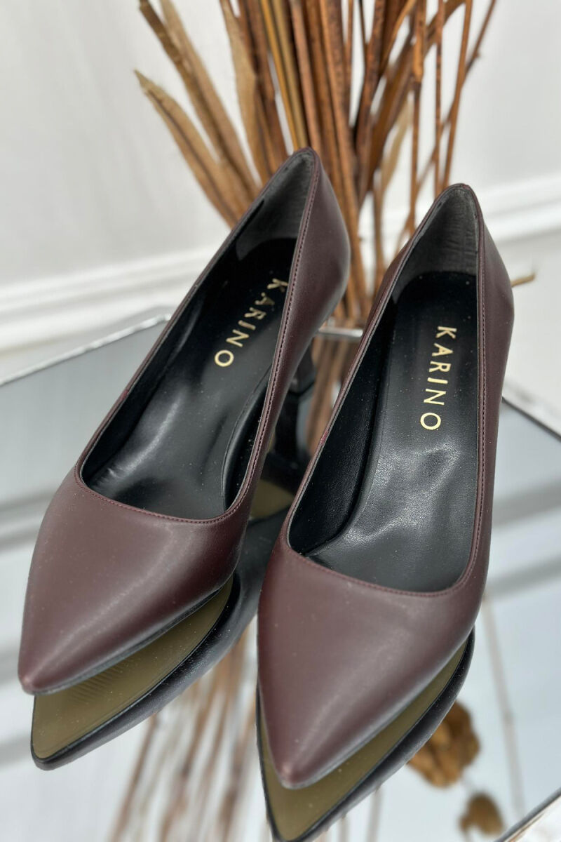 SIMPLE CLASSIC WOMAN HEELS DARK BROWN/KAE - 3