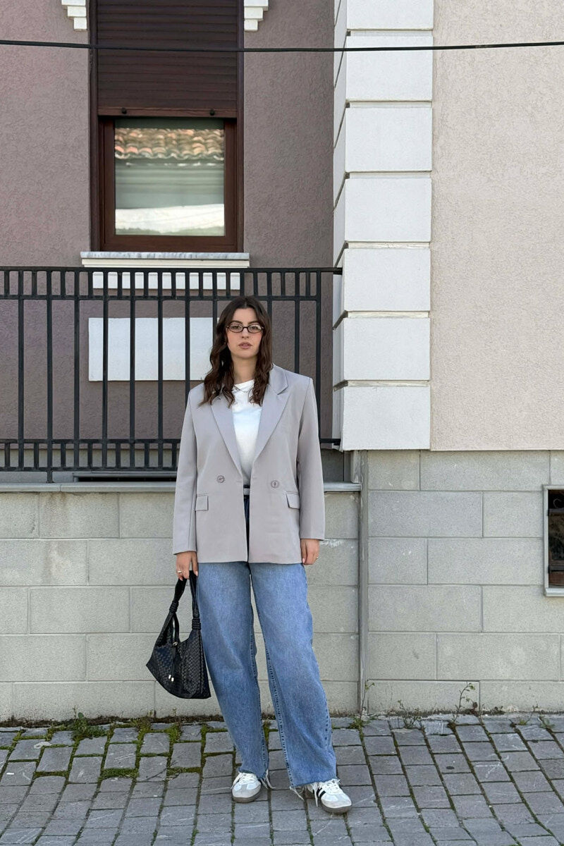 SIMPLE CLASSIC WOMAN JACKET GREY/GRI - 1