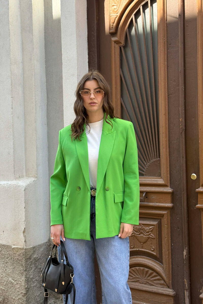 SIMPLE CLASSIC WOMAN JACKET PISTACHIO - 3