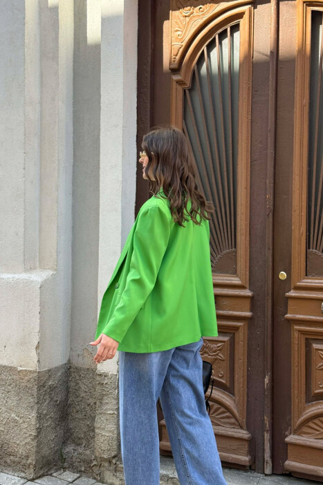 SIMPLE CLASSIC WOMAN JACKET PISTACHIO - 5