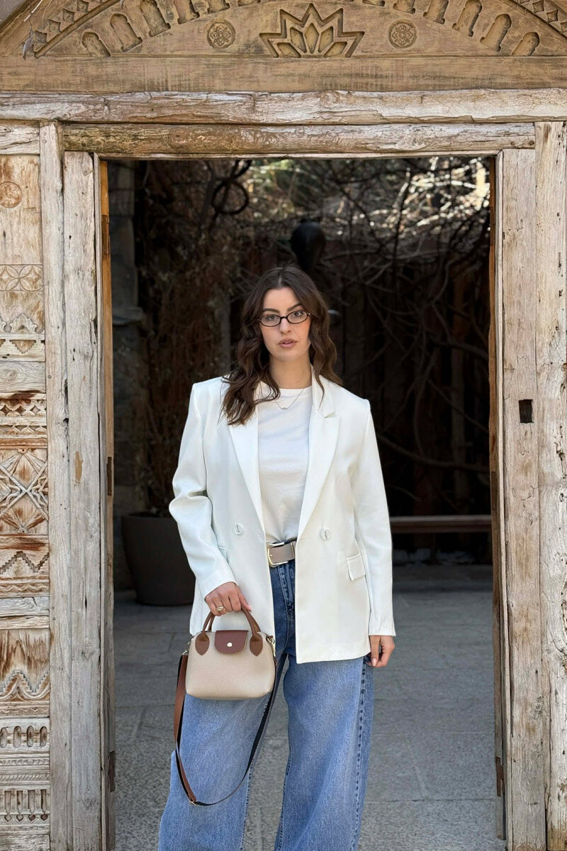 SIMPLE CLASSIC WOMAN JACKET WHITE-E BARDHE - 2