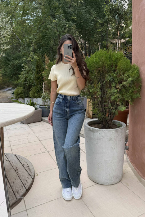 SIMPLE COLOR WOMEN JEANS BLUE/BLU - 2