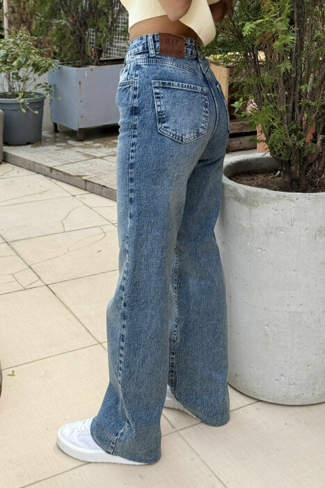 SIMPLE COLOR WOMEN JEANS BLUE/BLU - 4