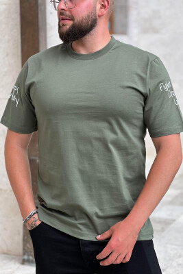 SIMPLE COTTON MEN T-SHIRT OLIVE/ULLI 