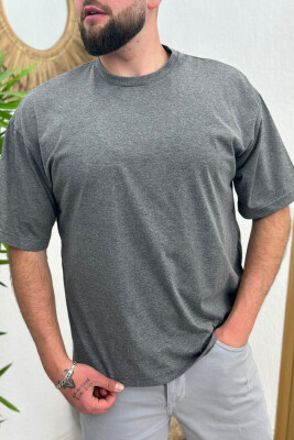 SIMPLE COTTON ONE COLOR MEN T-SHIRT GREY/GRI 