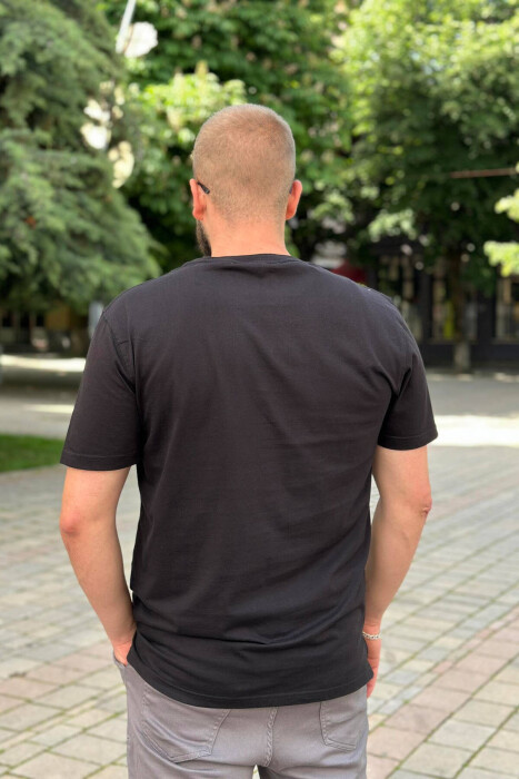 SIMPLE COTTON ONE COLOR SHIRT BLACK/ E ZEZE - 2