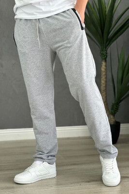 SIMPLE COTTON ONE COLOR WOMAN SWEATPANTS LIGHT GREY/GZ 