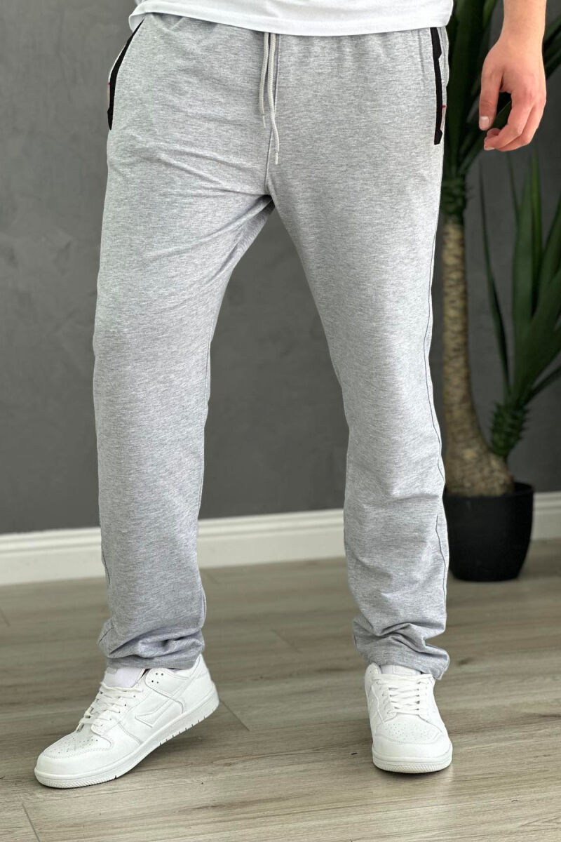 SIMPLE COTTON ONE COLOR MAN SWEATPANTS LIGHT GREY/GZ - 2