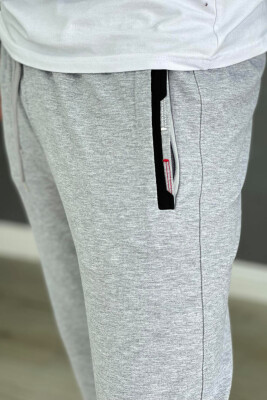 SIMPLE COTTON ONE COLOR MAN SWEATPANTS LIGHT GREY/GZ - 3