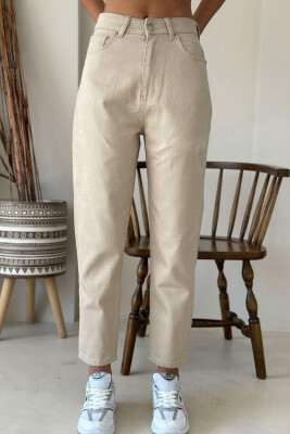 SIMPLE DENIM WOMEN JEANS BEIGE/BEZHE 