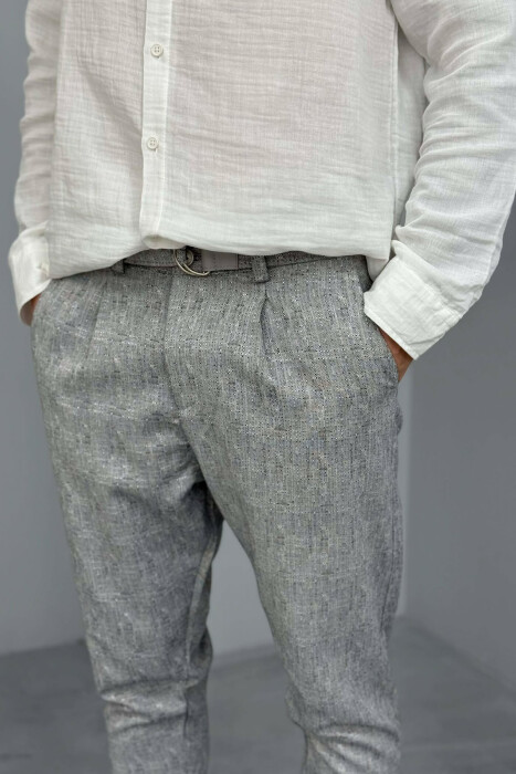 SIMPLE DESIGNED MEN PANTS GREY/GRI - 2