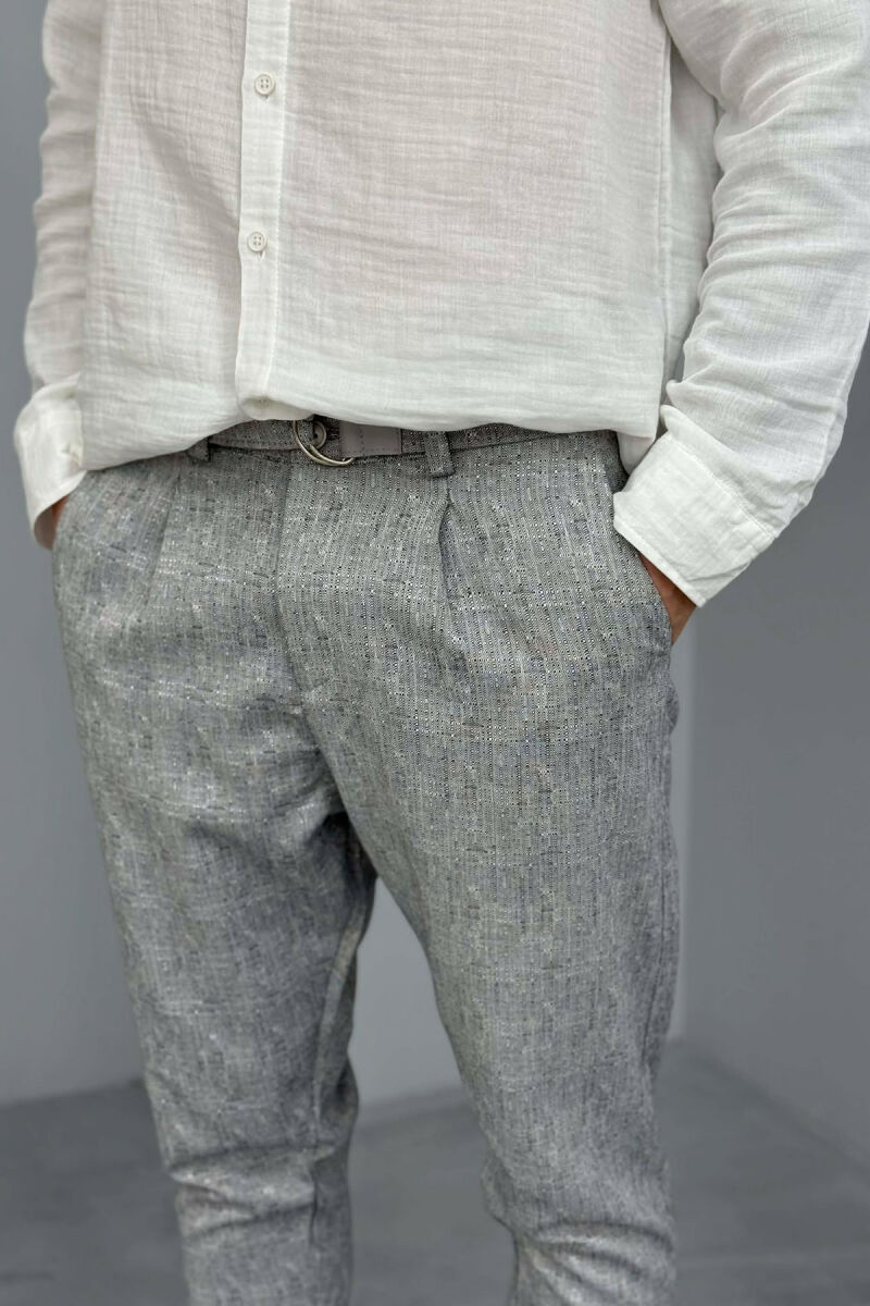 SIMPLE DESIGNED MEN PANTS GREY/GRI - 2