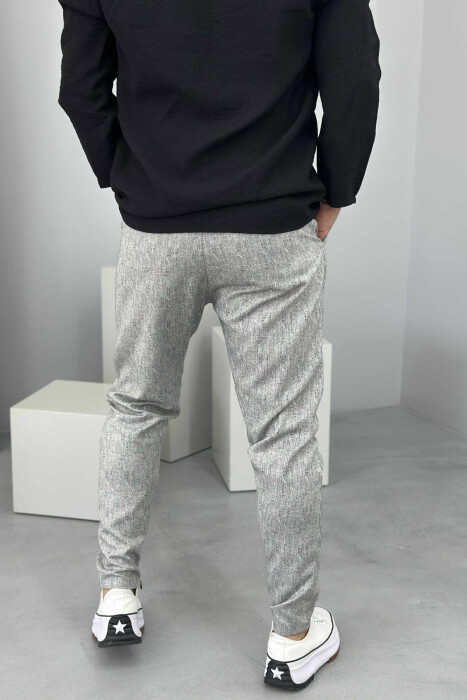SIMPLE DESIGNED MEN PANTS LIGHT GREY/GZ - 4