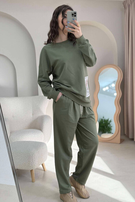 SIMPLE DETAIL WOMEN SET GREEN/JESHILE 