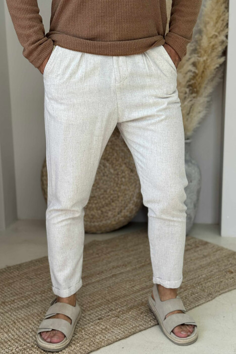SIMPLE DETAILS MEN PANTS LIGHT BEIGE/BZHZB - 2