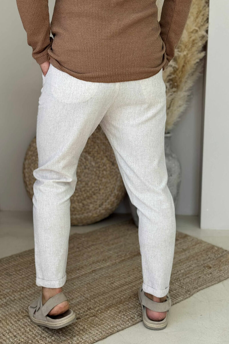 SIMPLE DETAILS MEN PANTS LIGHT BEIGE/BZHZB - 3