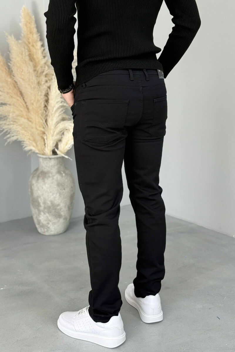 SIMPLE ELASTIC FORMAL MEN JEANS BLACK/ E ZEZE - 4