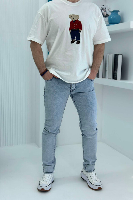 SIMPLE ELASTIC MEN JEANS LIGHTBLUE/BZ - 1