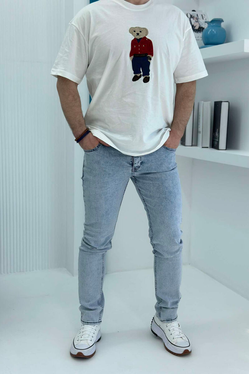 SIMPLE ELASTIC MEN JEANS LIGHTBLUE/BZ - 1