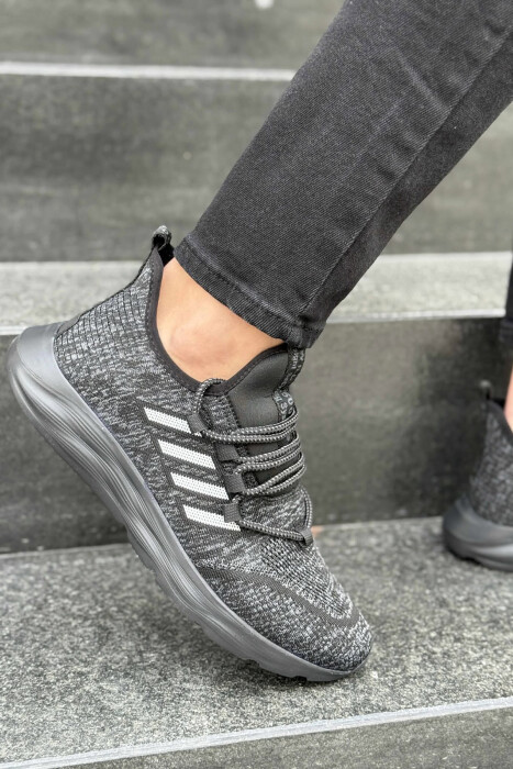 SIMPLE EVERYDAY LACING MEN SNEAKERS BLACK-GREY/ZEGR - 5