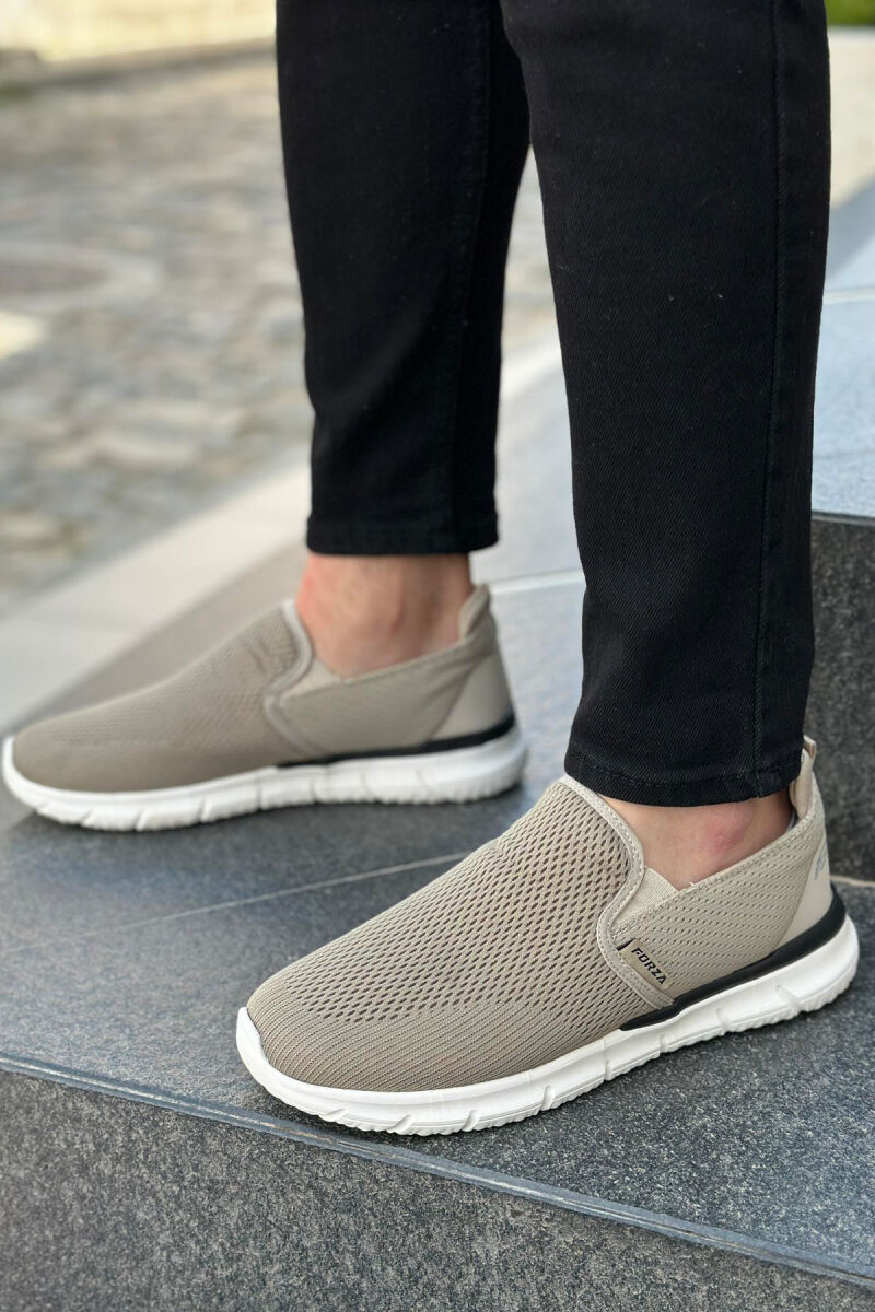 SIMPLE EVERYDAY MAN SHOES BEIGE/BEZHE - 3