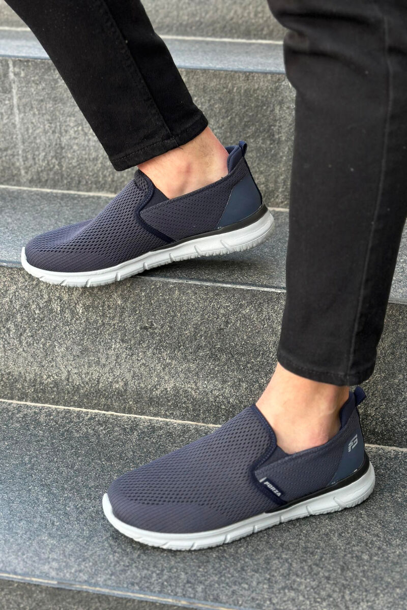 SIMPLE EVERYDAY MAN SHOES BLUE/BLU - 3