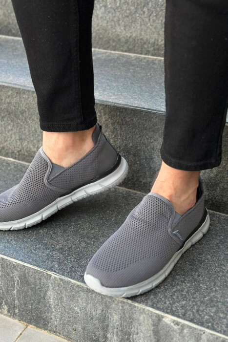 SIMPLE EVERYDAY MAN SHOES DARK GREY/GEE - 2