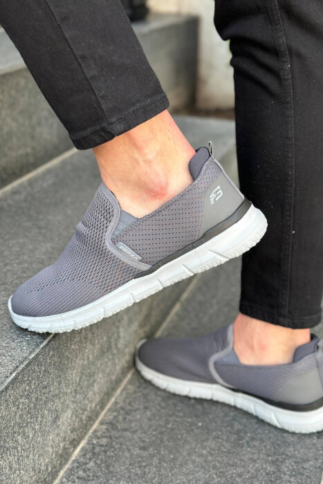 SIMPLE EVERYDAY MAN SHOES DARK GREY/GEE - 3