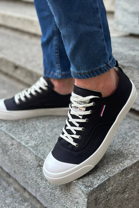 SIMPLE EVERYDAY MAN SNEAKERS BLACK/ E ZEZE - 1