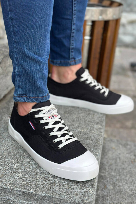 SIMPLE EVERYDAY MAN SNEAKERS BLACK/ E ZEZE - 2