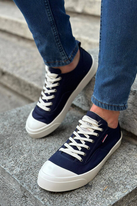 SIMPLE EVERYDAY MAN SNEAKERS BLUE/BLU - 3