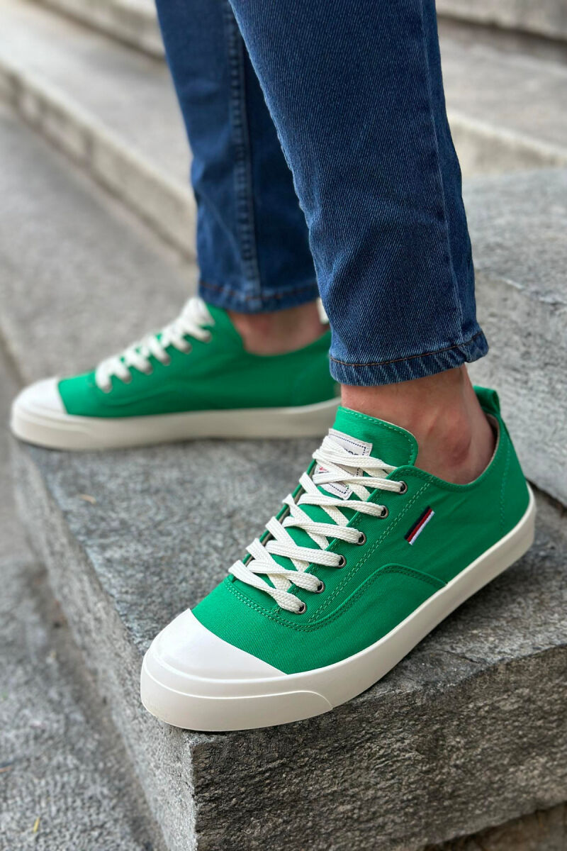 SIMPLE EVERYDAY MAN SNEAKERS GREEN/JESHILE - 1