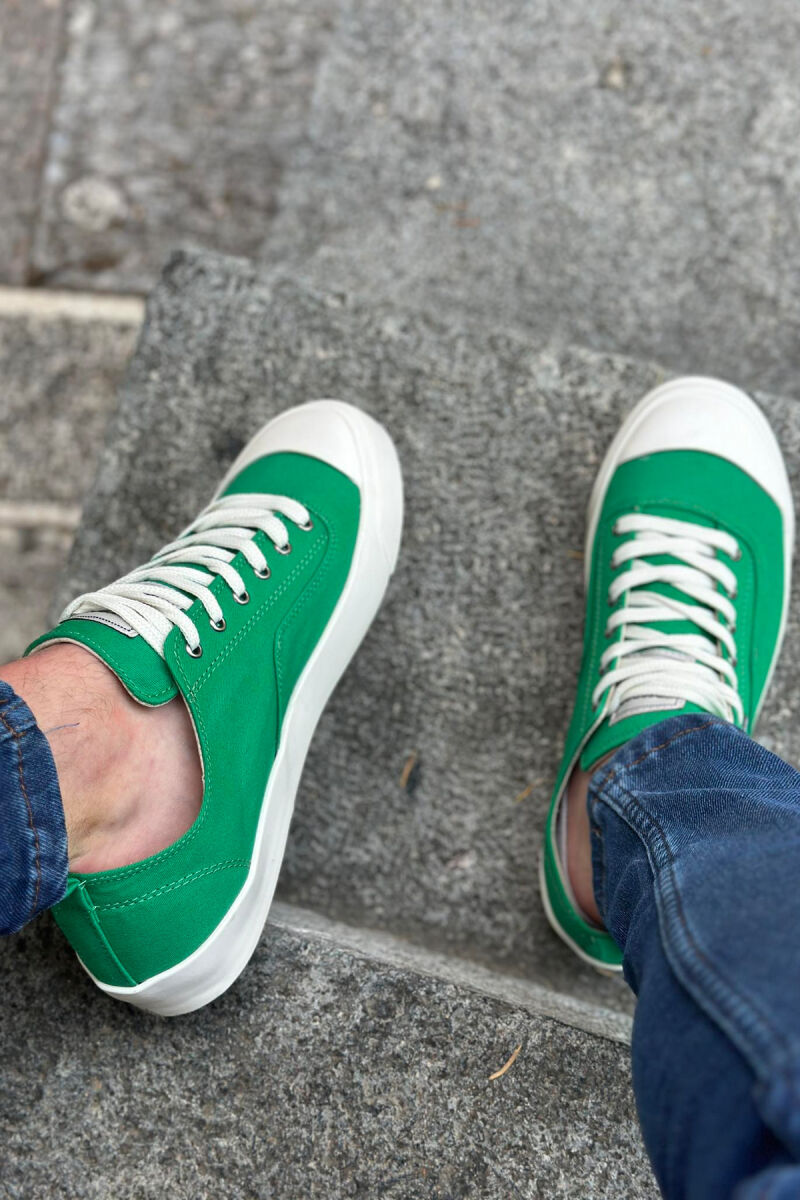 SIMPLE EVERYDAY MAN SNEAKERS GREEN/JESHILE - 2