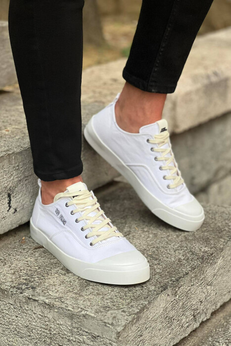 SIMPLE EVERYDAY MAN SNEAKERS WHITE-E BARDHE - 1