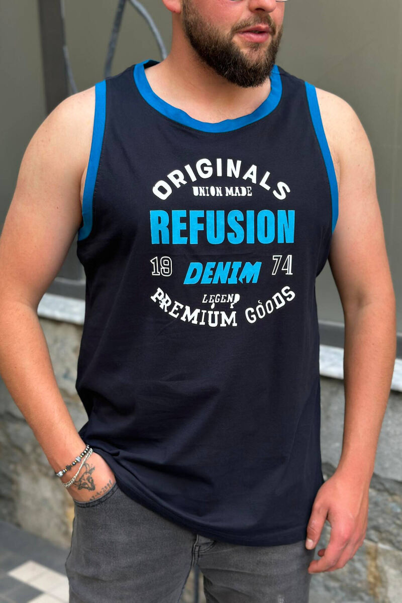 SIMPLE EVERYDAY MAN TANK TOP BLUE/BLU - 1