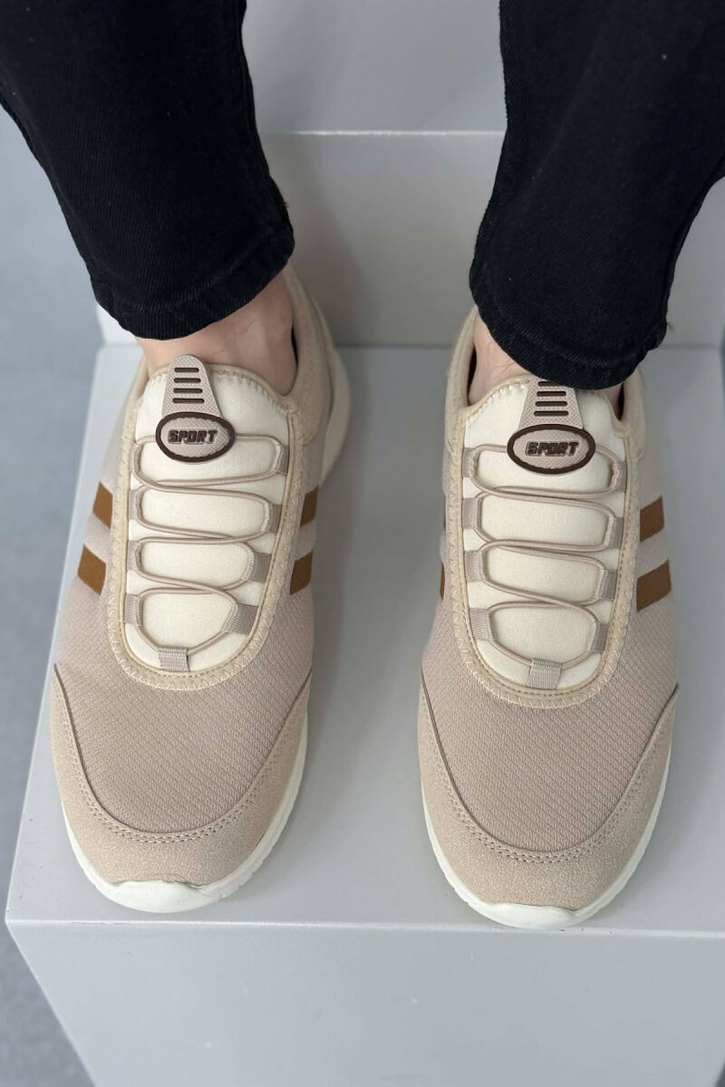 SIMPLE EVERYDAY MEN SNEAKERS BEIGE/BEZHE - 2