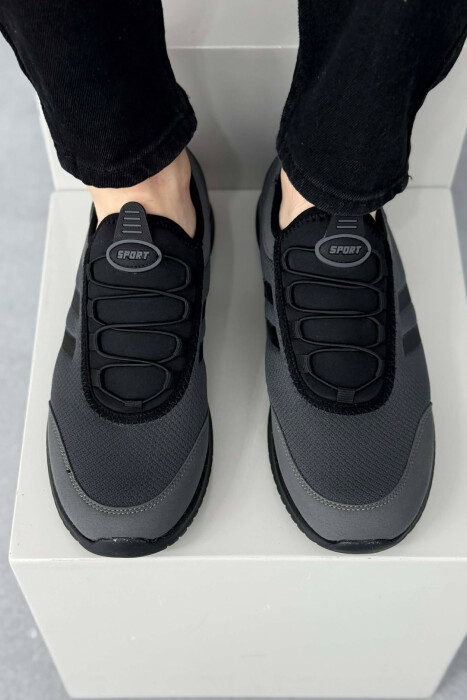 SIMPLE EVERYDAY MEN SNEAKERS DARK GREY/GEE - 2